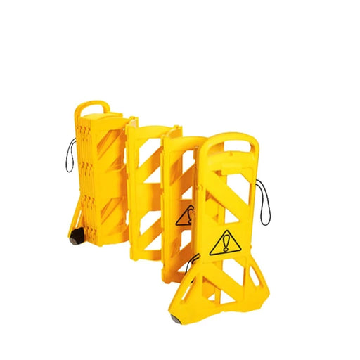 Crowdmaster® Crowd Control High Visibility Expandable Mobile Barrier - Yellow