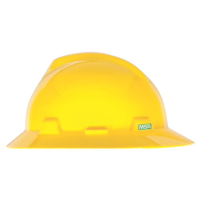 MSA® Safety V-Gard Full Brim Hard Hat - Fas-Trac Suspension - 475366