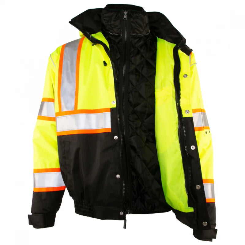 Shop High Visibility Bomber Winter Jackets | Hi Vis Bomber Coat ...