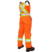 x back overall bibs high vis safety