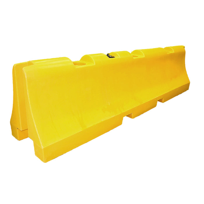 Extra Long Plastic Jersey Water Fill Safety Barrier - 31" H X 120" L X 24" W - 155 LBS Unfilled