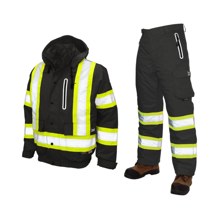 Tough Duck® Ripstop Winter Safety Jacket and Snow Pant Bundle - SJ30 & SP08