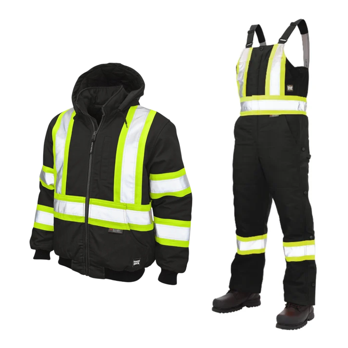 Tough Duck® Hi Vis Insulated Jacket and Overall Bundle - SJ25 & S757