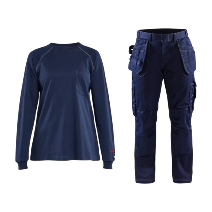 Blaklader® Workwear Women's FR Work Shirt and Utility Pant Bundle - 7136 & 3577