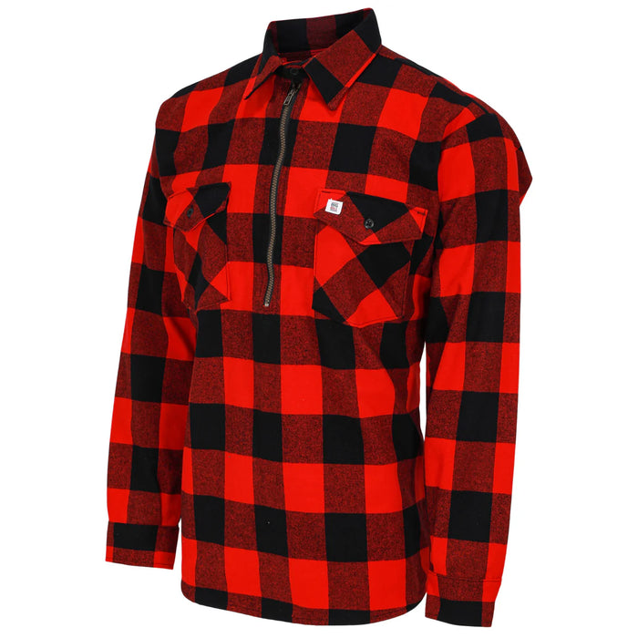 Big Bill Long-Sleeve Premium Flannel Shirt with Half-Zip - 123