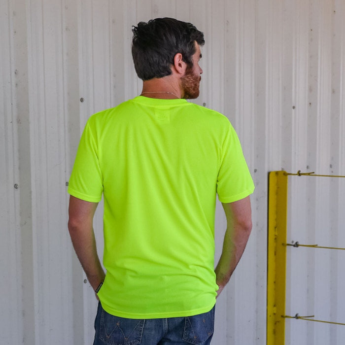 DOME75® DYNAMIC SERIES High Visibility Viz-Dri Short Sleeve Safety T-Shirt - DSS1401