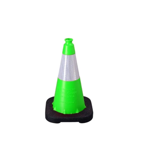 Enviro Cone 18" Traffic Cone - Lime - 3 Lbs - 6" 3M Reflective Collar