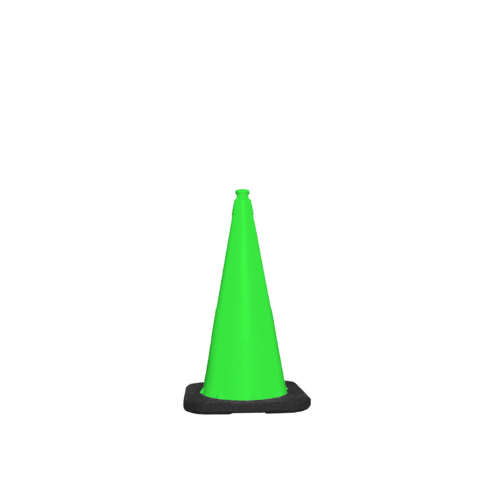Enviro Cone 28" Traffic Cone - Lime - 10 Lbs - No Reflective Collar
