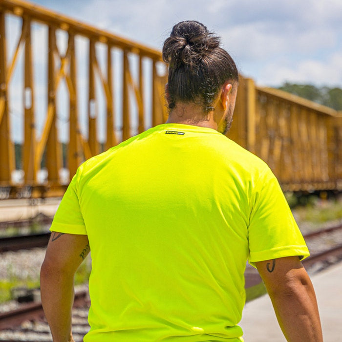 DOME75® DYNAMIC SERIES High Visibility Viz-Dri Short Sleeve Safety T-Shirt - DSS1401