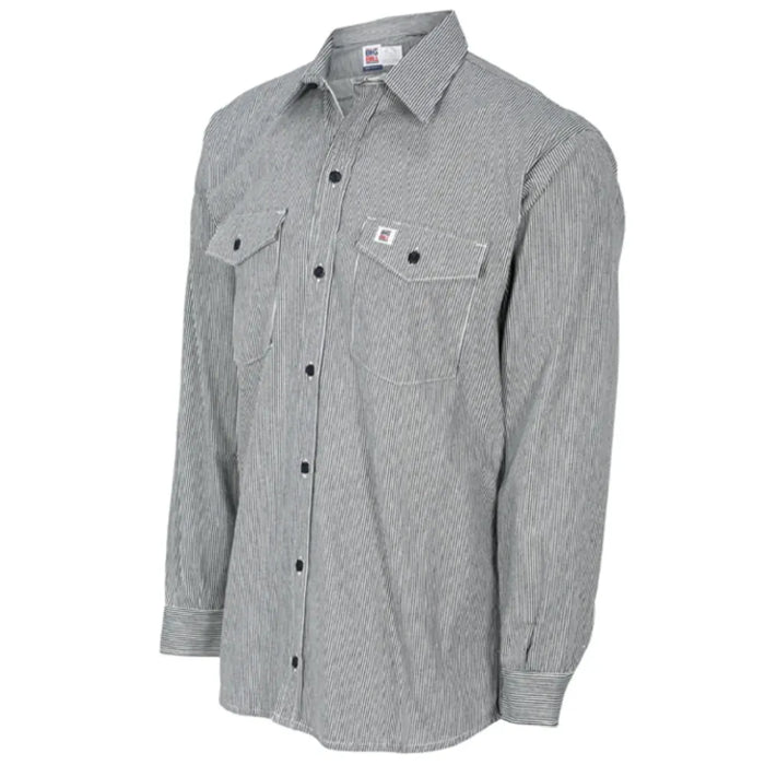 Big Bill Hickory Stripe Long-Sleeve Button Shirt - 193