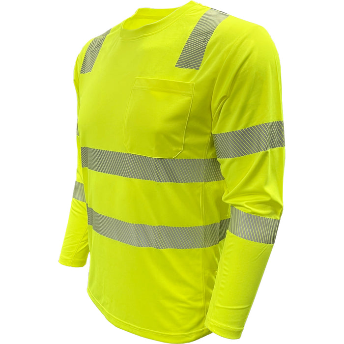 Reflective Apparel™ EcoChill Long Sleeve Hi-Vis Shirt – Type R ANSI Class 3 – 204CMPS