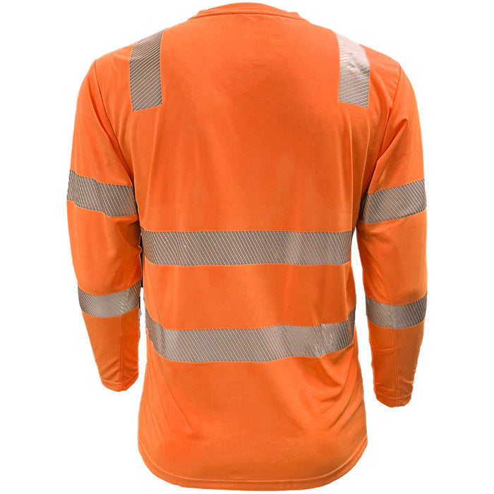 Reflective Apparel™ EcoChill Long Sleeve Hi-Vis Shirt – Type R ANSI Class 3 – 204CMPS