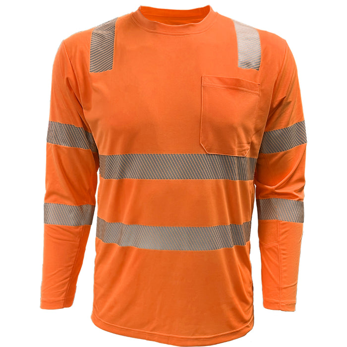 Reflective Apparel™ EcoChill Long Sleeve Hi-Vis Shirt – Type R ANSI Class 3 – 204CMPS