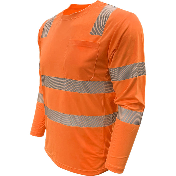 Reflective Apparel™ EcoChill Long Sleeve Hi-Vis Shirt – Type R ANSI Class 3 – 204CMPS