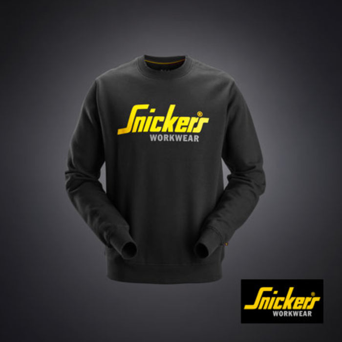 Snickers® Workwear Classic Workwear Sweatshirt - All-Day Comfort - Black - U2898