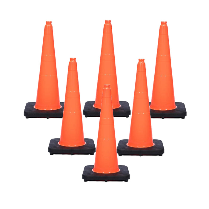 28" Traffic Cone - 7 Lbs - Safety Orange - No Reflective Collar
