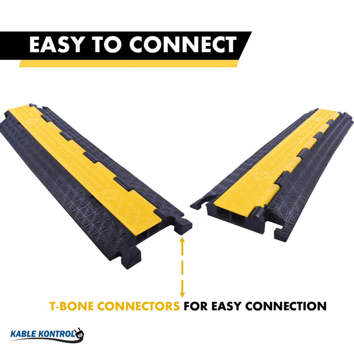 ATLAS Cable Protector Ramp - 2 Channels - Yellow / Black - CP9972