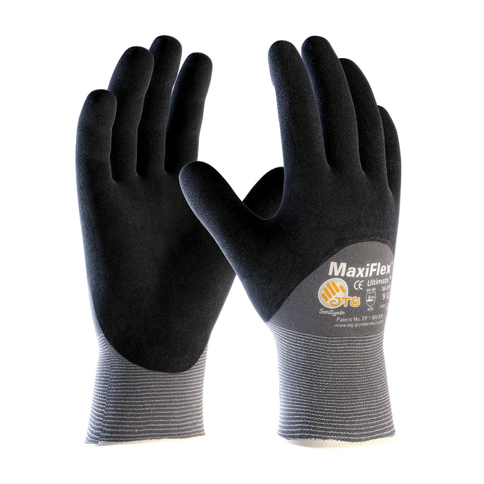 PIP® MaxiFlex® Ultimate Grip Safety Gloves - ANSI Cut Level 1 - Nitrile Coated - 34-875