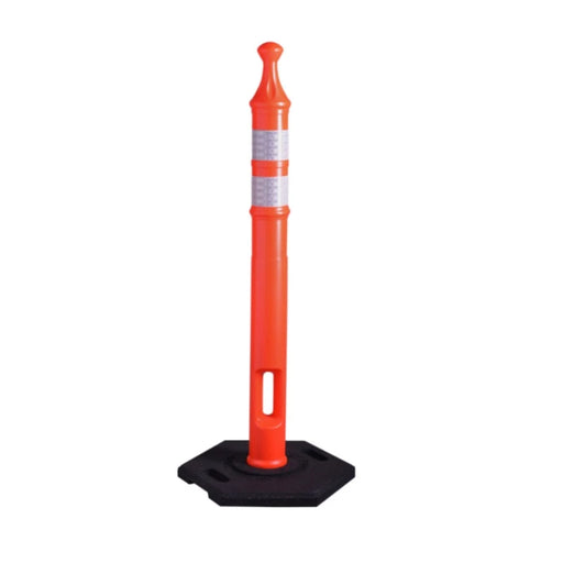 Traffix Devices 42" Tall Grabber Tube II Delineator Post - 12 Lbs Base - Orange