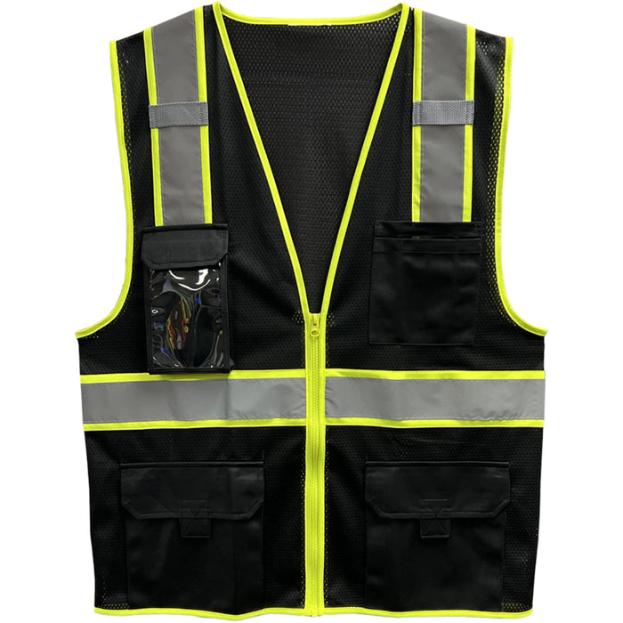 Reflective Apparel™ Enhanced Visibility Two-Tone Five Pocket Mesh Vest – 500GT