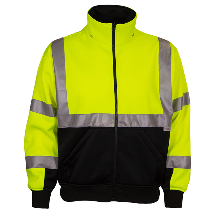 Reflective Apparel™ Full Zip Sweatshirt with Removable Hood -Type R ANSI Class 3 - 602ST