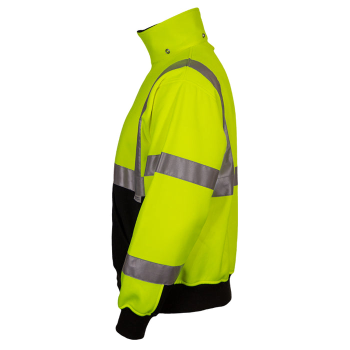 Reflective Apparel™ Full Zip Sweatshirt with Removable Hood -Type R ANSI Class 3 - 602ST