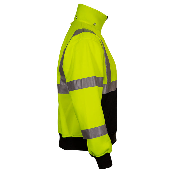 Reflective Apparel™ Full Zip Sweatshirt with Removable Hood -Type R ANSI Class 3 - 602ST