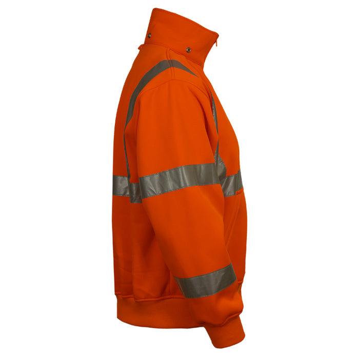 Reflective Apparel™ Full Zip Sweatshirt with Removable Hood -Type R ANSI Class 3 - 602ST