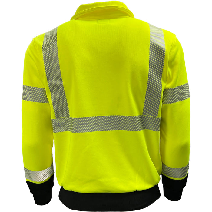 Reflective Apparel™ Two-Tone Quarter-Zip Pullover Sweatshirt – Type R ANSI Class 3 – 605CT