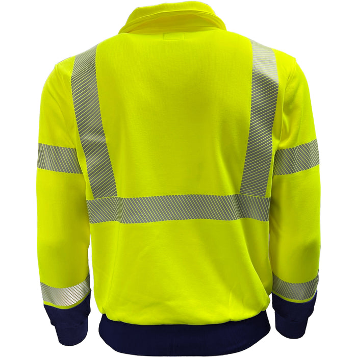 Reflective Apparel™ Two-Tone Quarter-Zip Pullover Sweatshirt – Type R ANSI Class 3 – 605CT