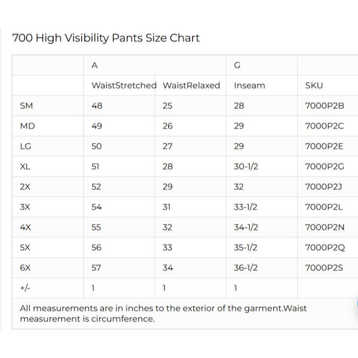 Reflective Apparel® Hi-Vis Breathable Waterproof Safety Pants - ANSI Class E - 700ST