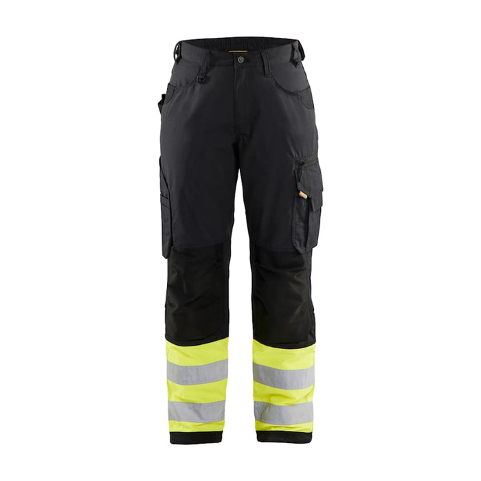 Blaklader® Workwear Women's Visibility Ripstop Pant - Black / Yellow - 7164