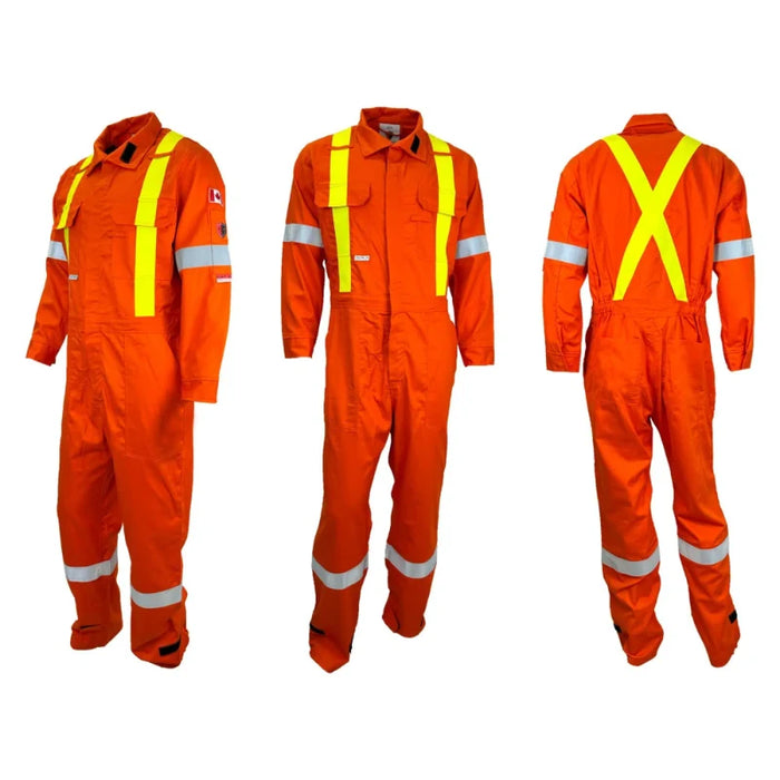 Atlas Guardian® FR / ARC OHSA Hi Vis Retro Safety Coveralls - 1052OR