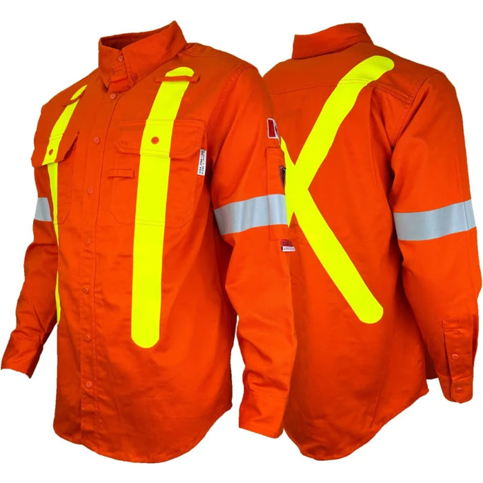 Atlas Guardian® FR / ARC Flash OHSA Compliant Hi Vis Work Shirt  - 504OR