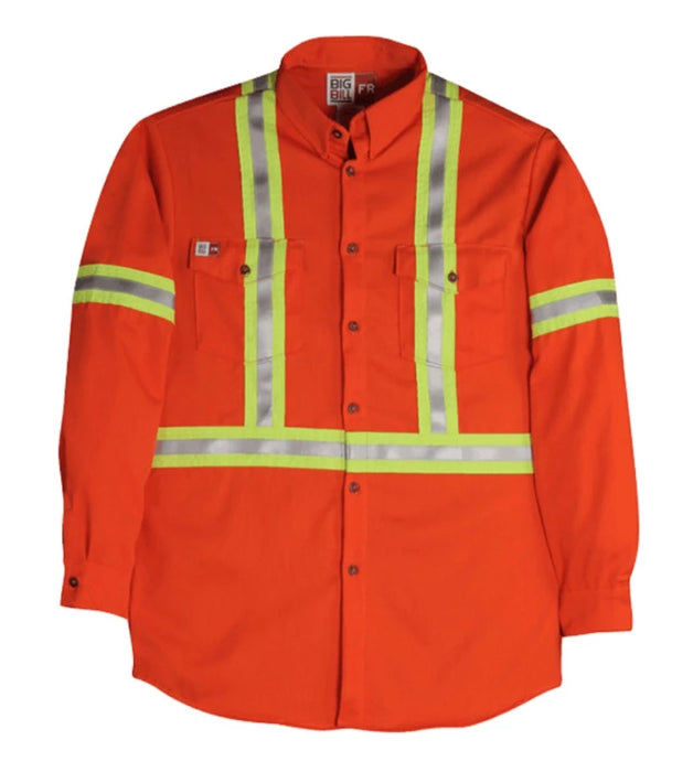 Big Bill Flame Resistant Long-Sleeve Flashtrap® Ventilated Shirt with Reflective Material - 1115US7