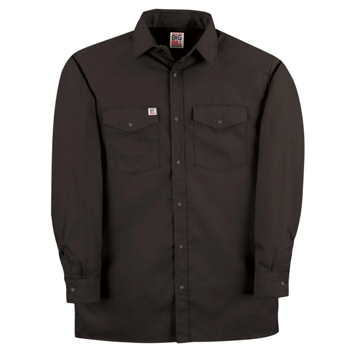 Big Bill Premium Long-Sleeve Snap Front Work Shirt - Banded Collar and Back Yoke - 247