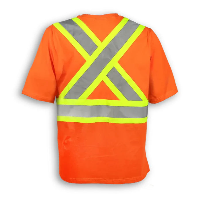 Big K Clothing® Woman's Short Sleeve Hi Vis Safety T-Shirt - BK200X-W