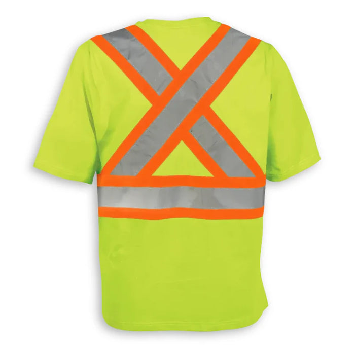 Big K Clothing® Woman's Short Sleeve Hi Vis Safety T-Shirt - BK200X-W