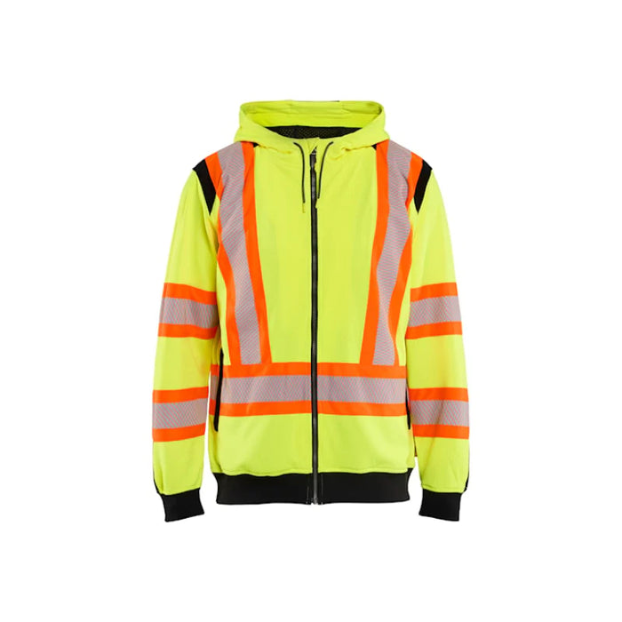 Blaklader® Workwear High Visibility Zip Safety Hoodie - ANSI Class 3 Type R - Yellow - 3448
