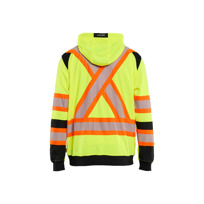 Blaklader® Workwear High Visibility Zip Safety Hoodie - ANSI Class 3 Type R - Yellow - 3448