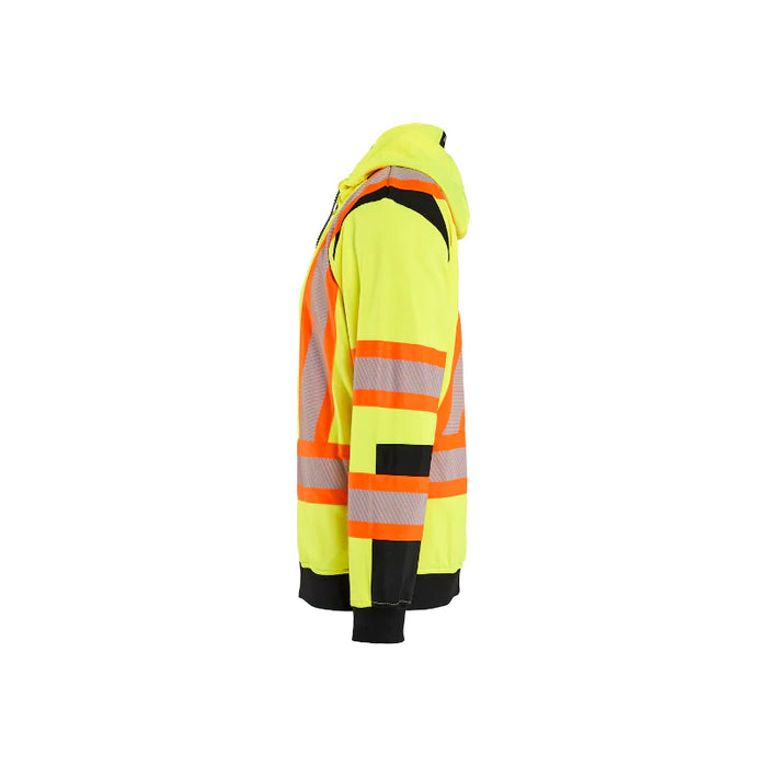 Blaklader® Workwear High Visibility Zip Safety Hoodie - ANSI Class 3 Type R - Yellow - 3448
