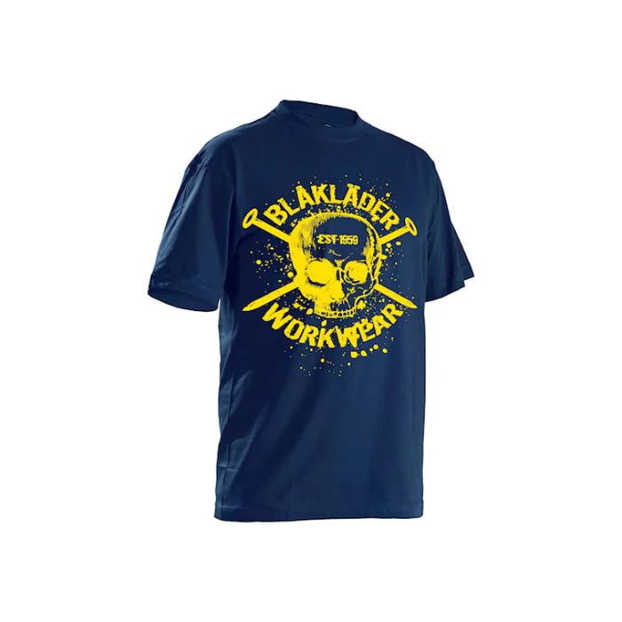 Blaklader® Workwear Navy Skull Work T-shirt - 9024