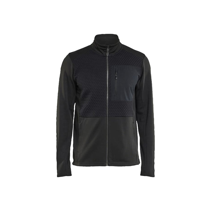 Blaklader® Workwear Pique Tech Fleece Jacket - High collar - Black - 4737