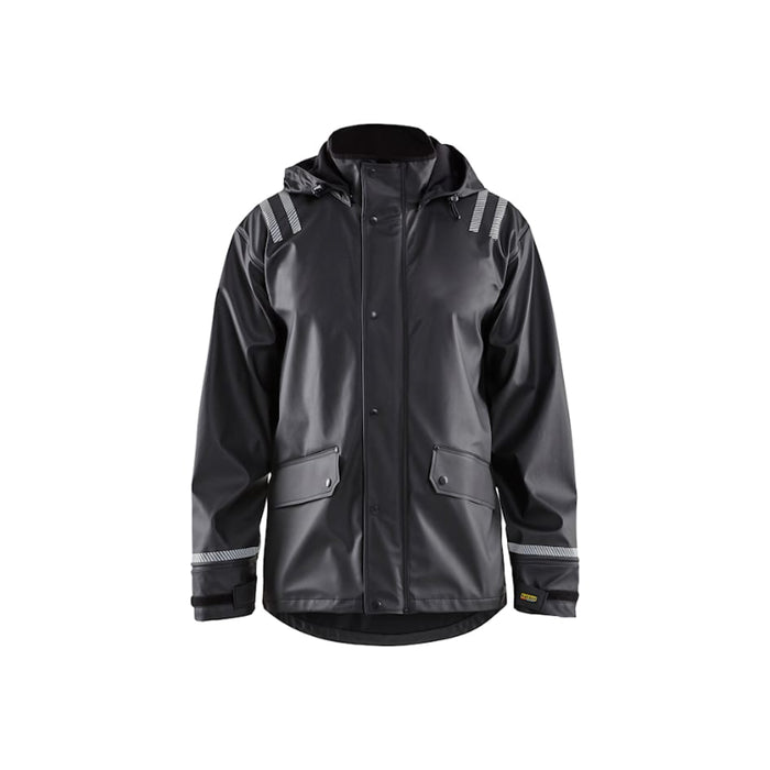 Blaklader® Workwear Rain Jacket - Hooded - 100% Polyester - Black - 4317