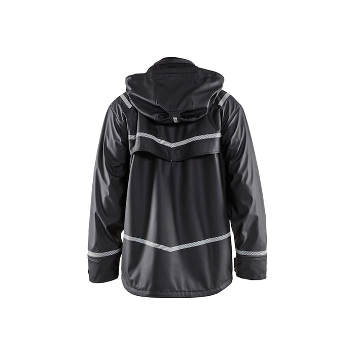 Blaklader® Workwear Rain Jacket - Hooded - 100% Polyester - Black - 4317