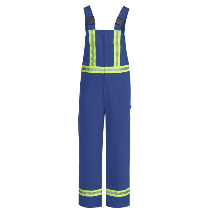 Bulwark® Men's Unlined Hi Vis FR Bib Overall with Reflective Trim CAT 2 - BLFC