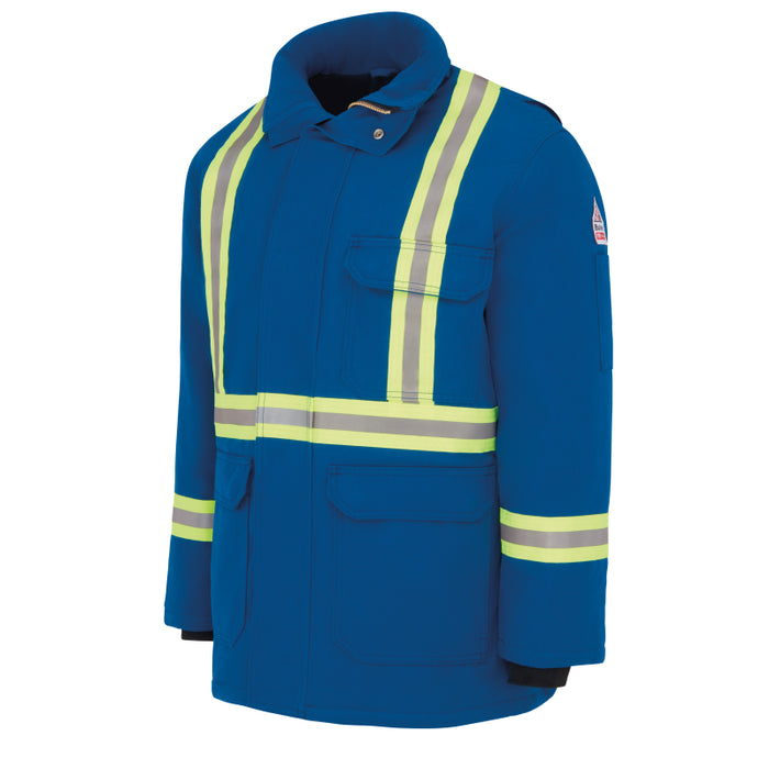 Bulwark® Men's Heavyweight Nomex FR Insulated Deluxe Parka with Reflective Trim - JNPC