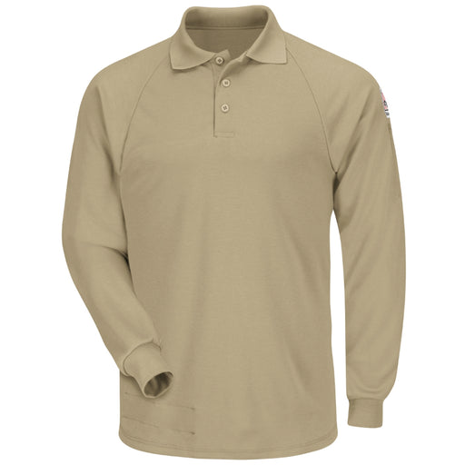 Bulwark® Men's Classic Lightweight FR Long Sleeve Polo Shirt - SMP2