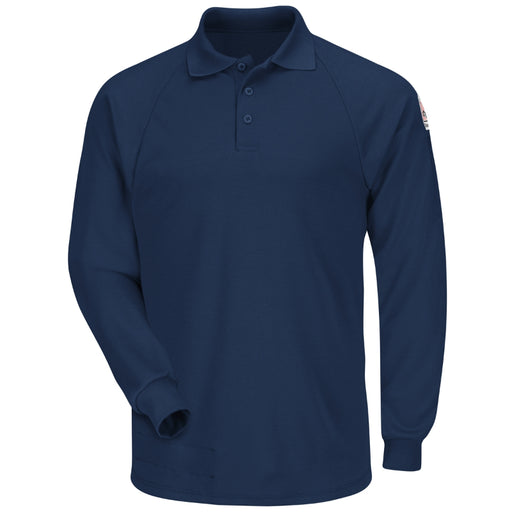 Bulwark® Men's Classic Lightweight FR Long Sleeve Polo Shirt - SMP2
