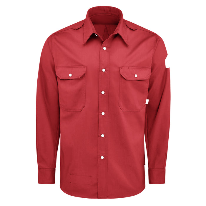 Bulwark® FR iQ Series® Men's Midweight Comfort Snap-Front Woven Shirt CAT 1 - QS28